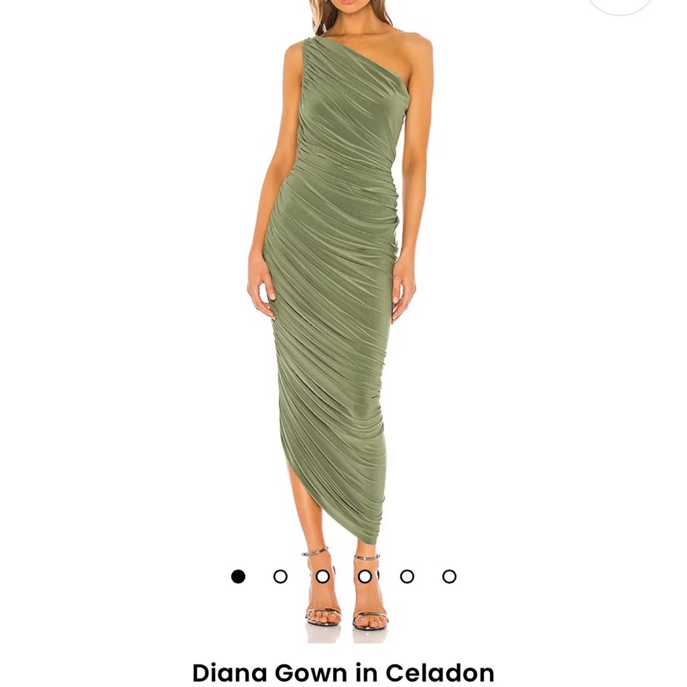 Norma Kamali Diana Gown in Celadon size XS